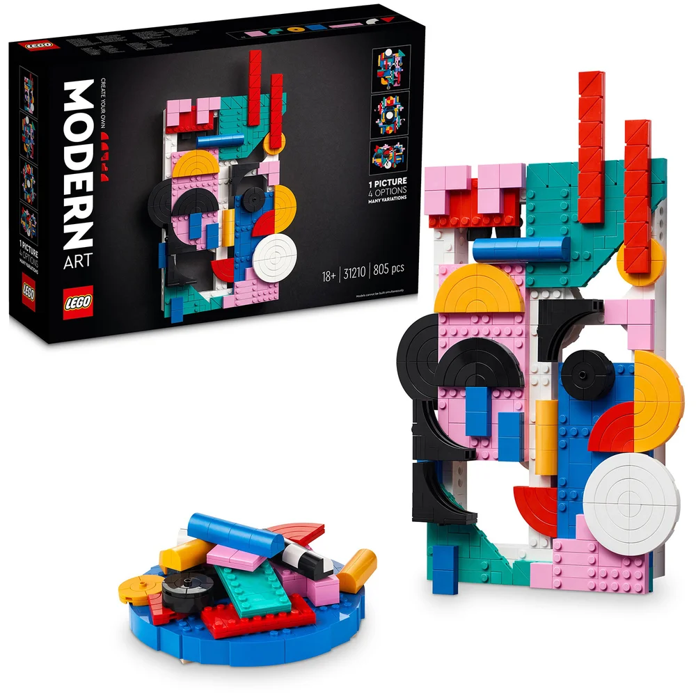 LEGO ART Modern Art Colourful Abstract Wall Canvas Set 31210 Image 1