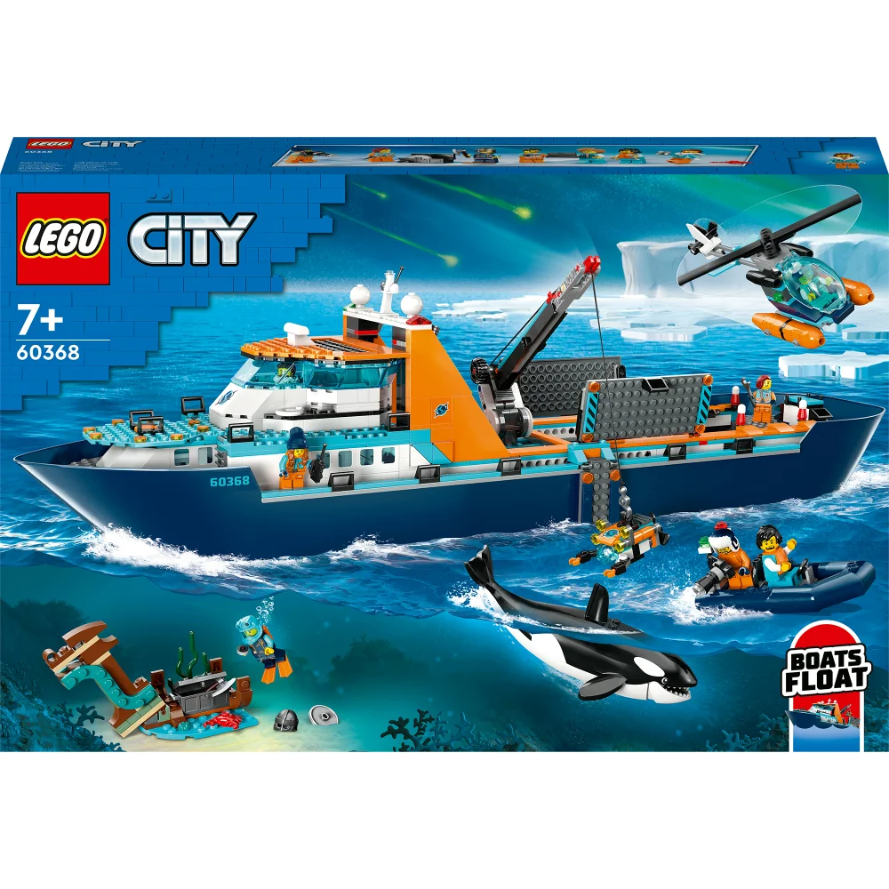 LEGO City: Arctic Explorer Ship, Big Floating Boat Toy (60368) Image 1