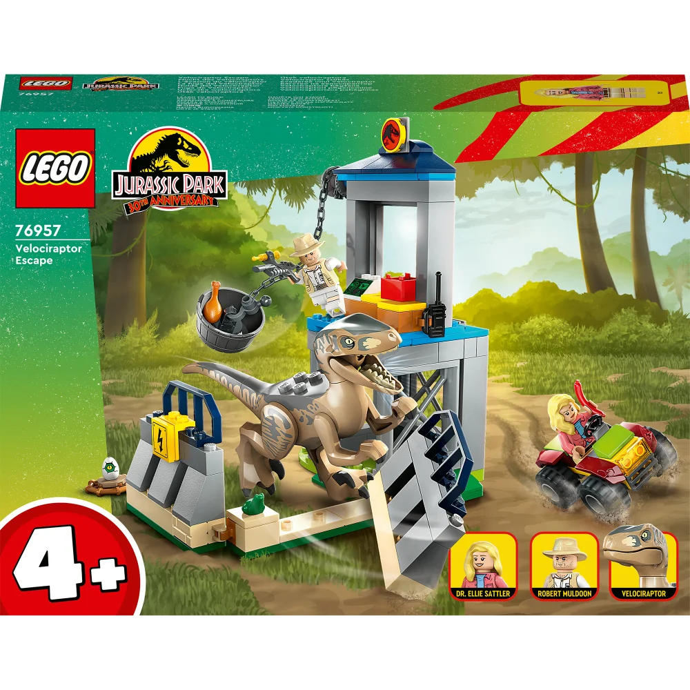 LEGO Jurassic Park Velociraptor Escape Dinosaur Toy (76957) Image 1
