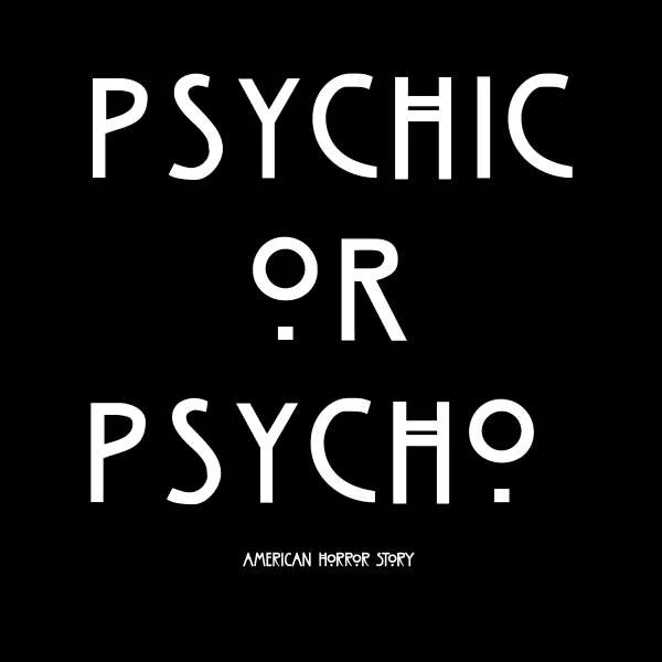 American Horror Story Psychic Or Psycho Women's Cropped Hoodie - Black