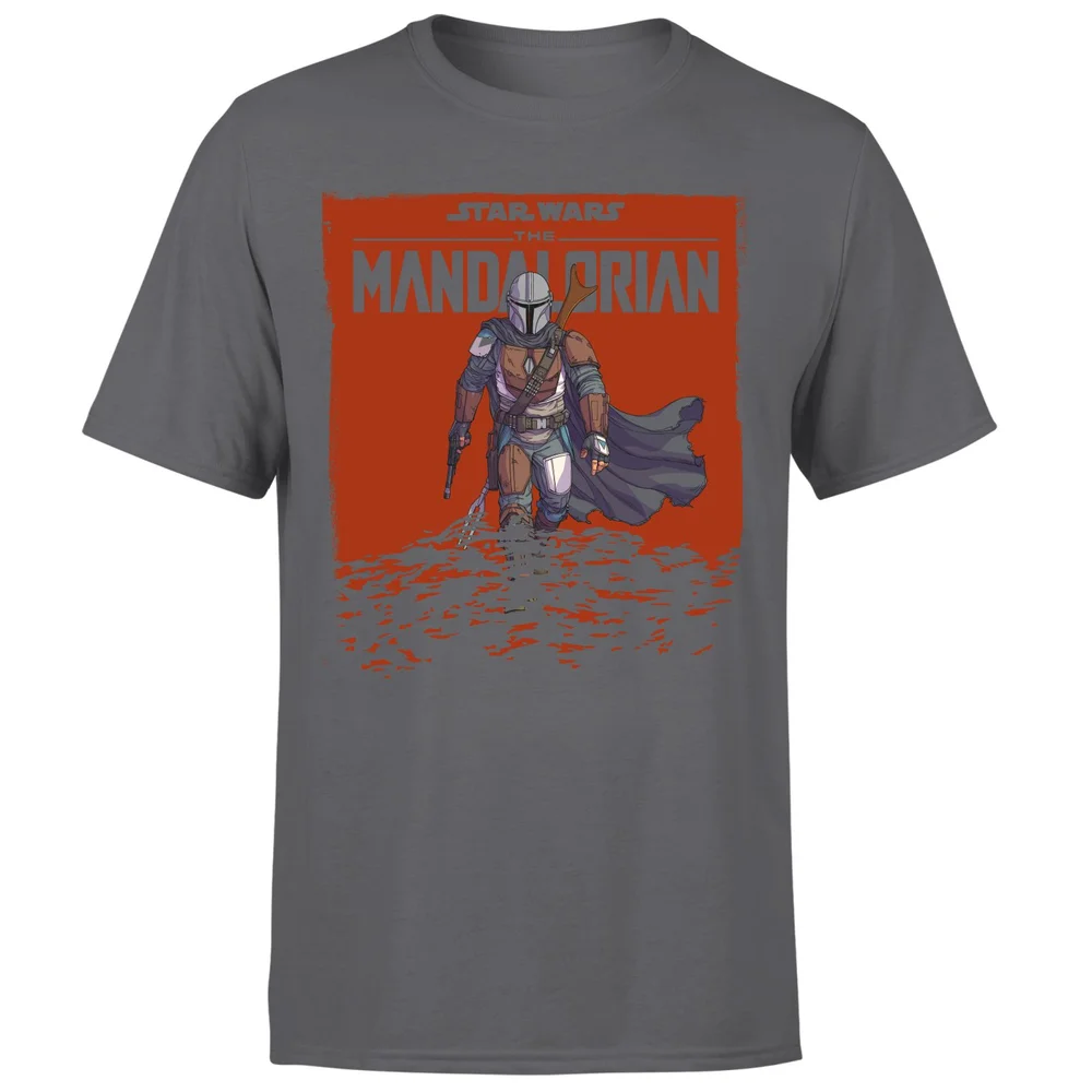 Star Wars The Mandalorian Storm Men's T-Shirt - Charcoal - S Image 1