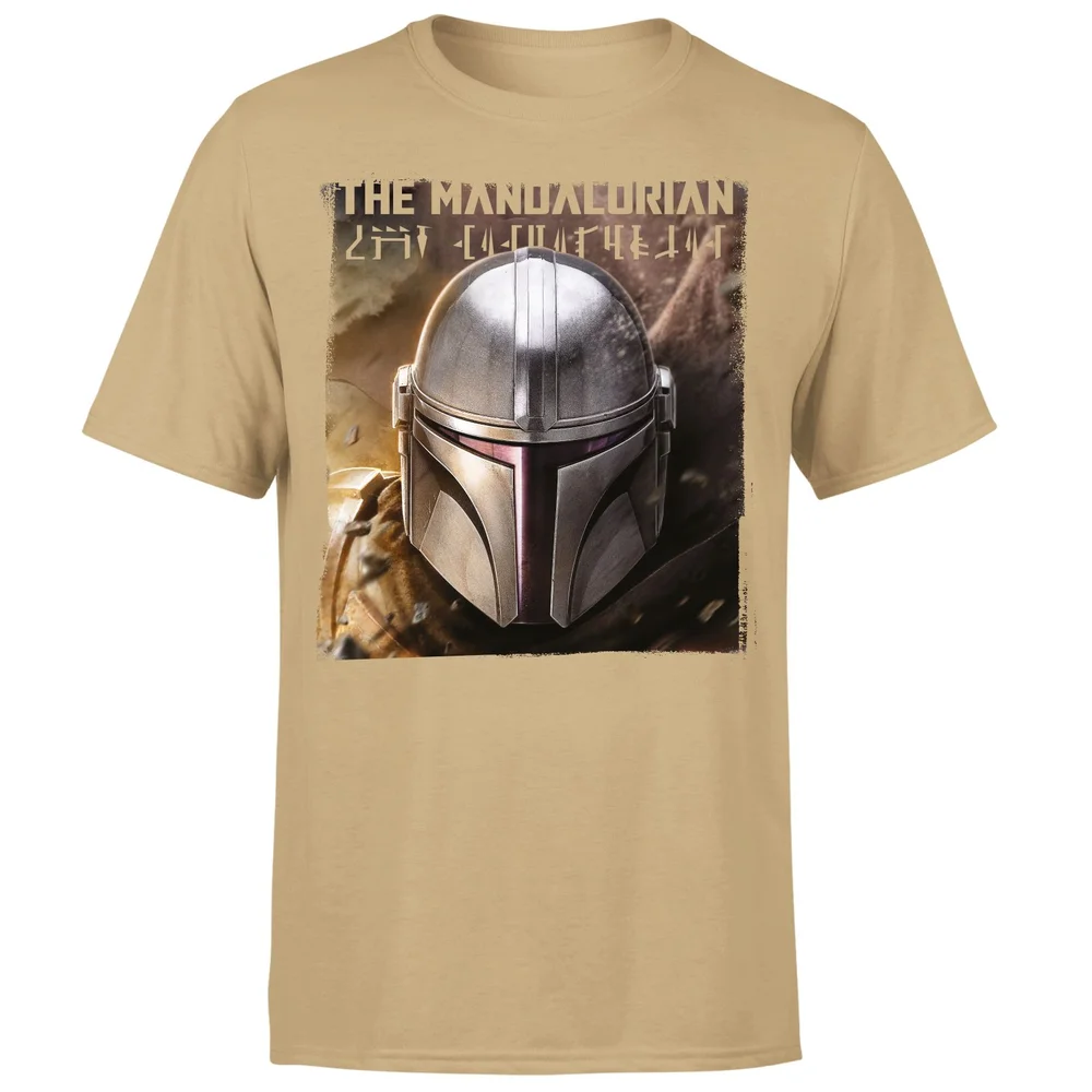 Star Wars The Mandalorian Focus Men's T-Shirt - Tan - S Image 1