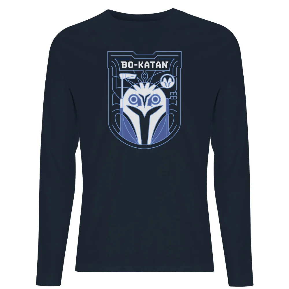 Star Wars The Mandalorian Bo-Katan Badge Men's Long Sleeve T-Shirt - Navy - S Image 1