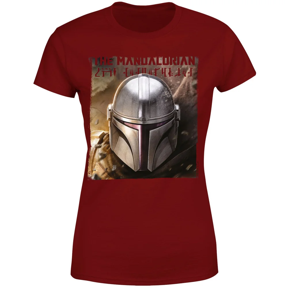 Star Wars The Mandalorian Focus Women's T-Shirt - Burgundy - XS Image 1