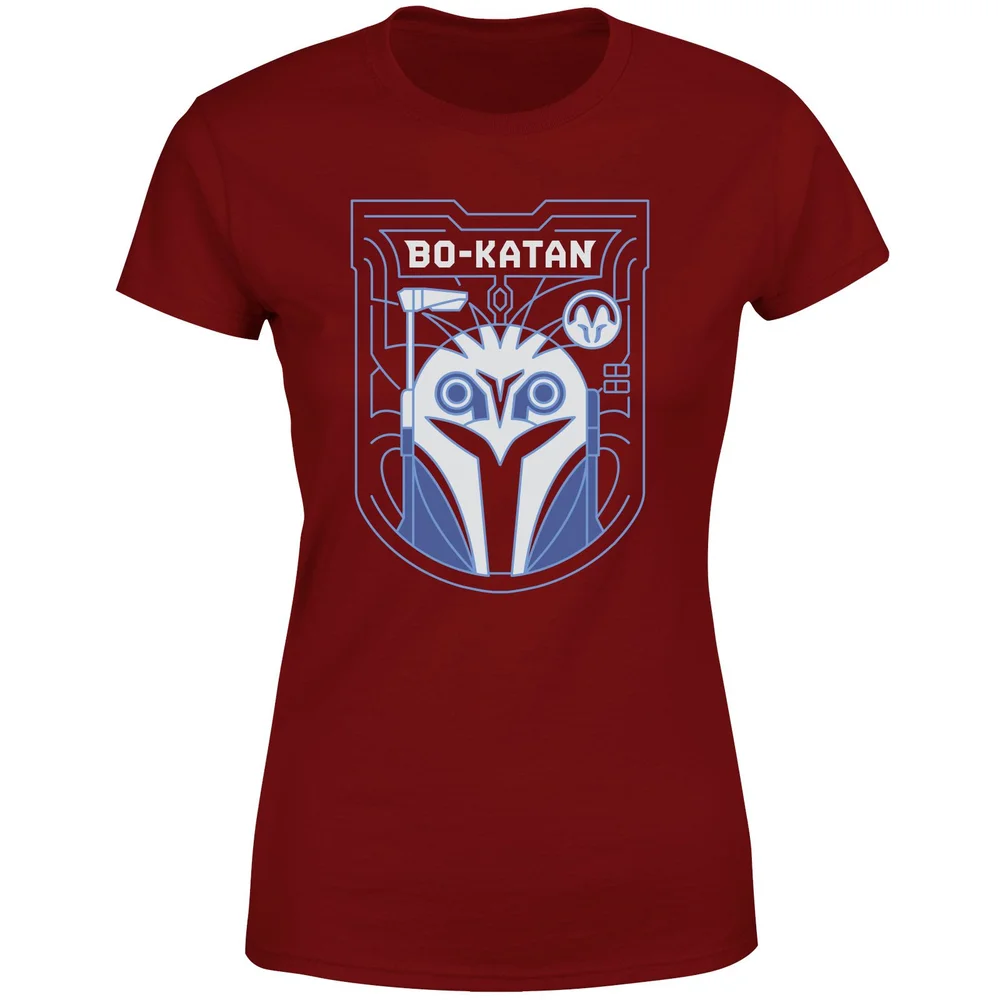 Star Wars The Mandalorian Bo-Katan Badge Women's T-Shirt - Burgundy - XS Image 1