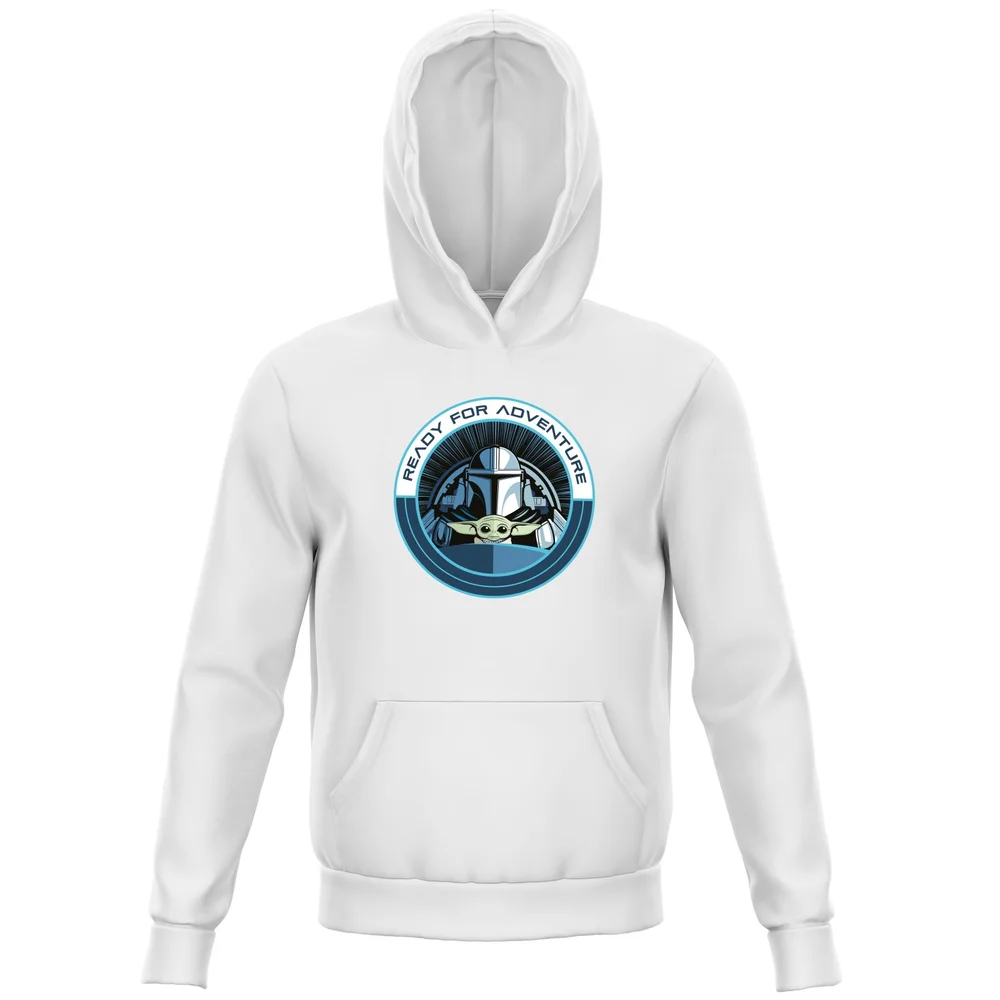 Star Wars The Mandalorian Ready For Adventure Kids' Hoodie - Green - 3-4 Years Image 1
