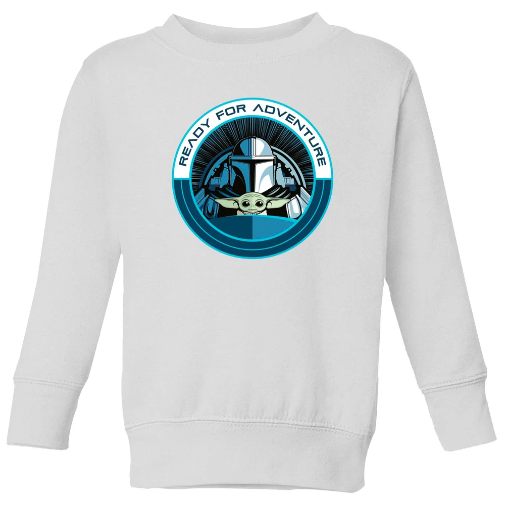 Star Wars The Mandalorian Ready For Adventure Kids' Sweatshirt - White - 3-4 Years Image 1