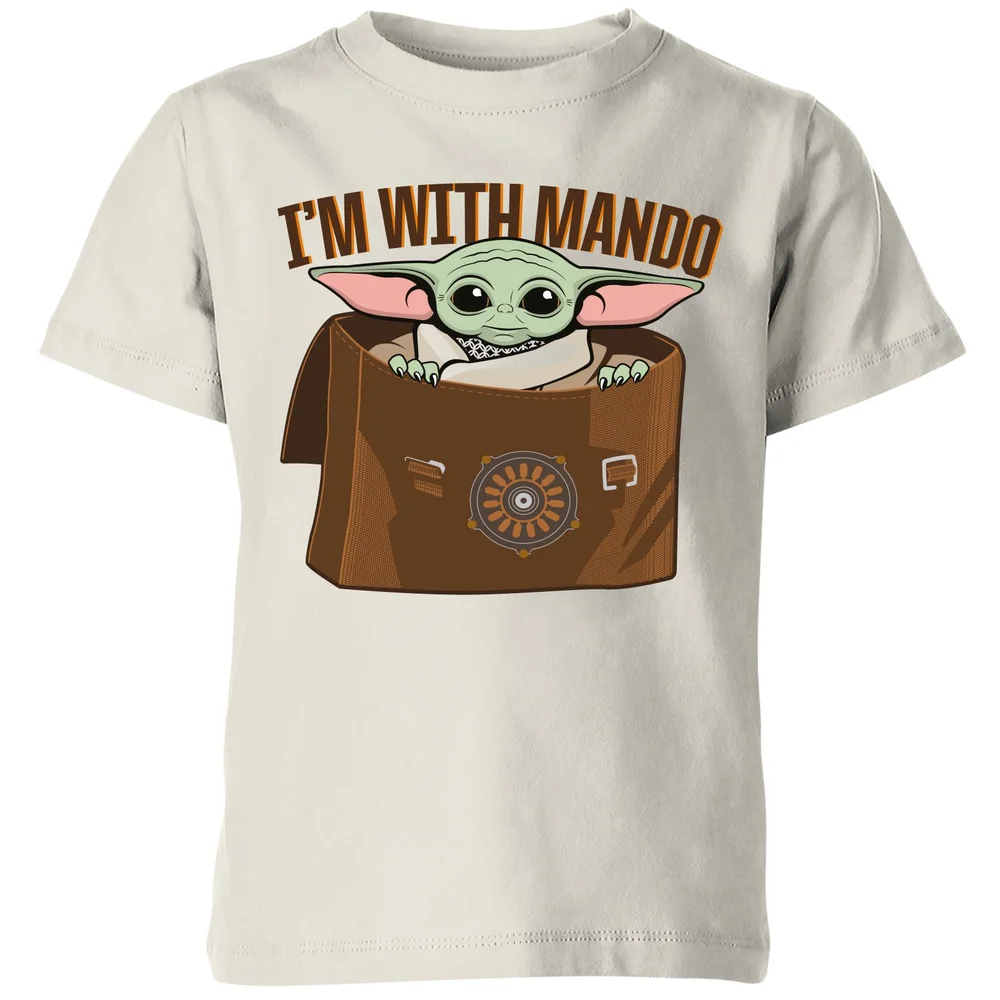 Star Wars The Mandalorian I'm With Mando Kids' T-Shirt - Cream - 3-4 Years Image 1