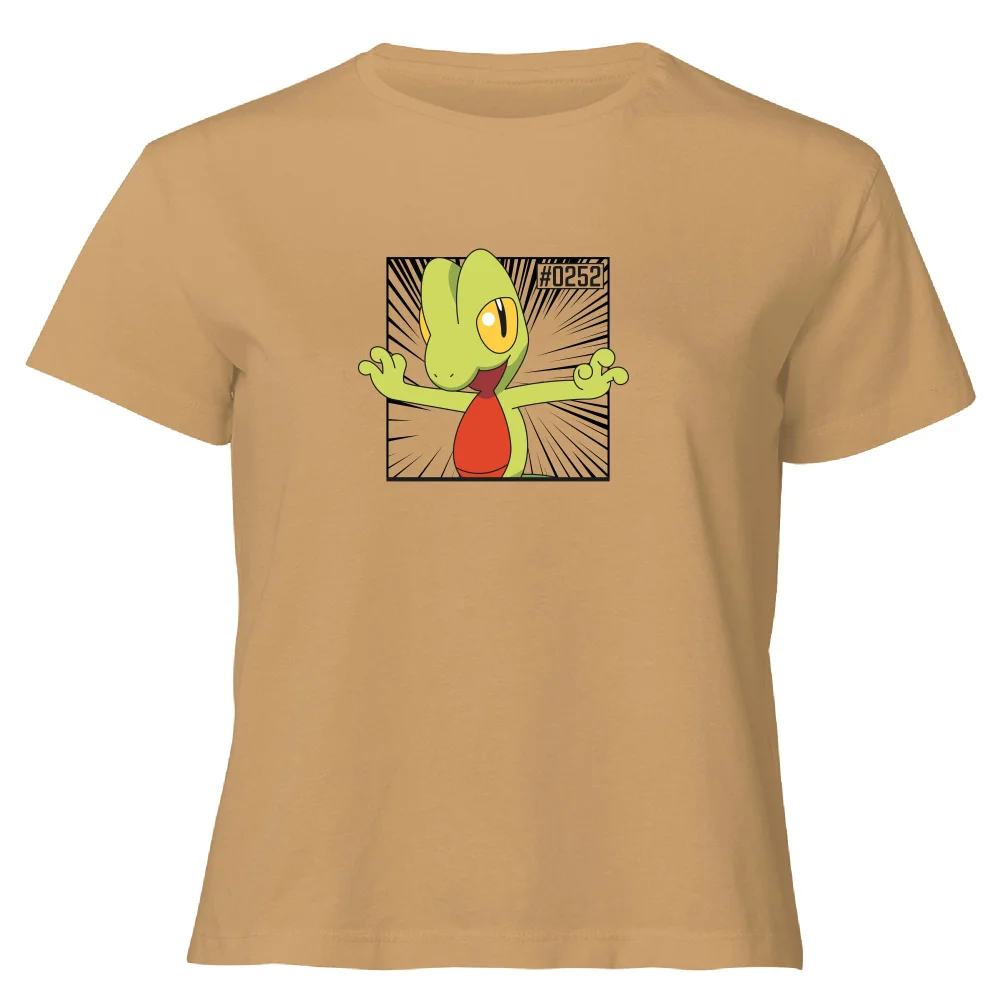 Pokemon Treecko Women's Cropped T-Shirt - Tan - XL Image 1