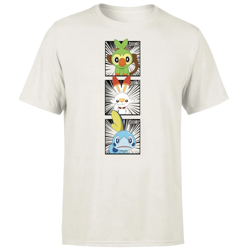 Pokemon Generation 8 Starters Men's T-Shirt - Cream - L Image 1
