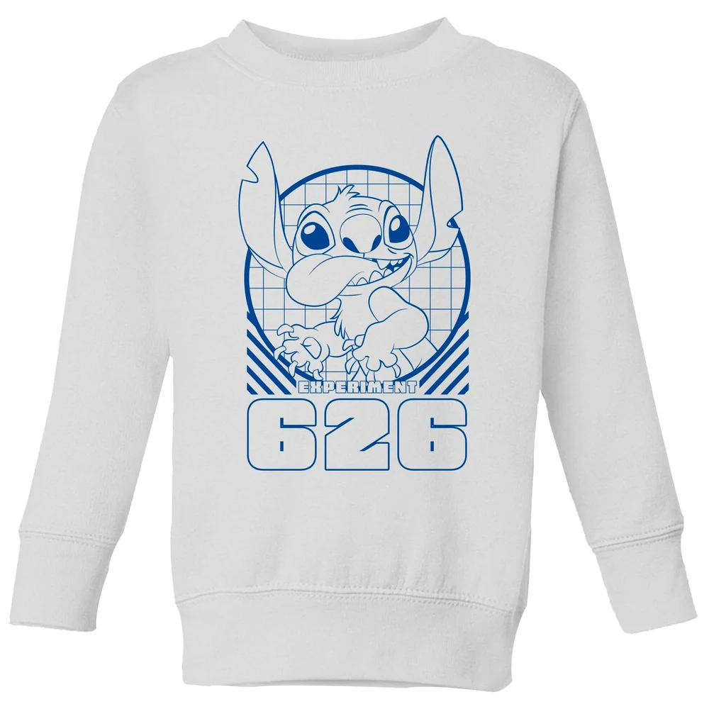 Lilo And Stitch Warning Experiment 626 Kids' Sweatshirt - White - 5-6 Years Image 1