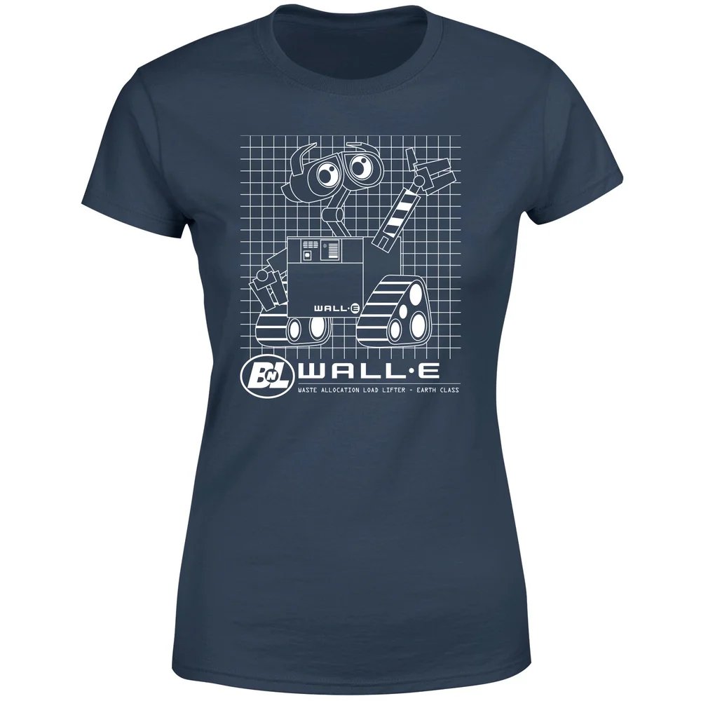 Wall-E Schematic Women's T-Shirt - Navy - XS Image 1