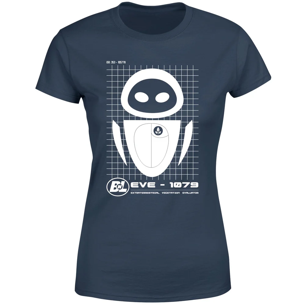 Wall-E Eve Schematic Women's T-Shirt - Navy - XS Image 1