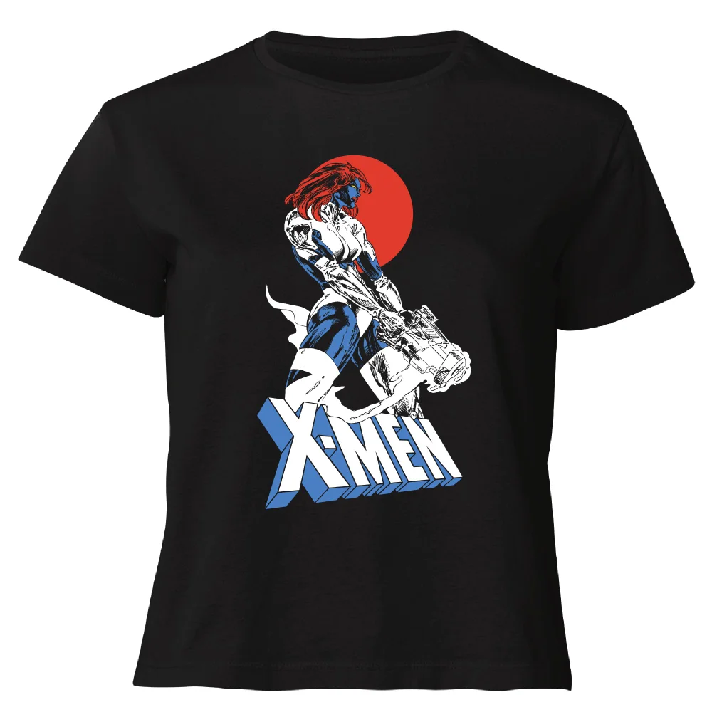 X-Men Mystique Women's Cropped T-Shirt - Black - XS Image 1