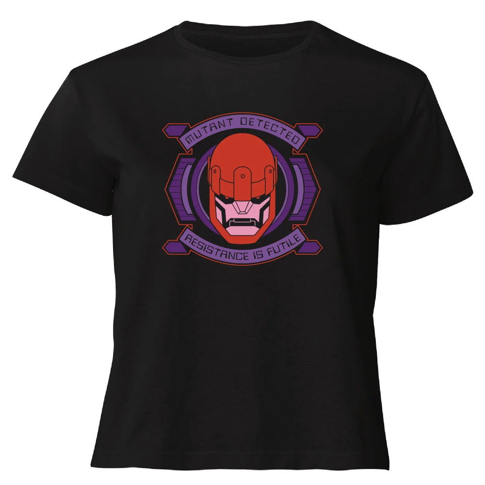 X-Men Sentinel Attack Women's Cropped T-Shirt - Black - XS Image 1