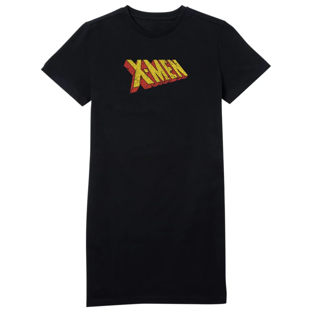 X-Men Retro Logo Women's T-Shirt Dress - Black - L Image 1