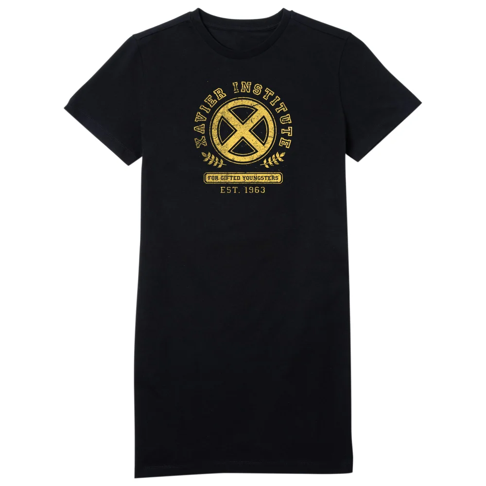 X-Men Xavier Institute For Gifted Youngsters Drk Women's T-Shirt Dress - Black - L Image 1