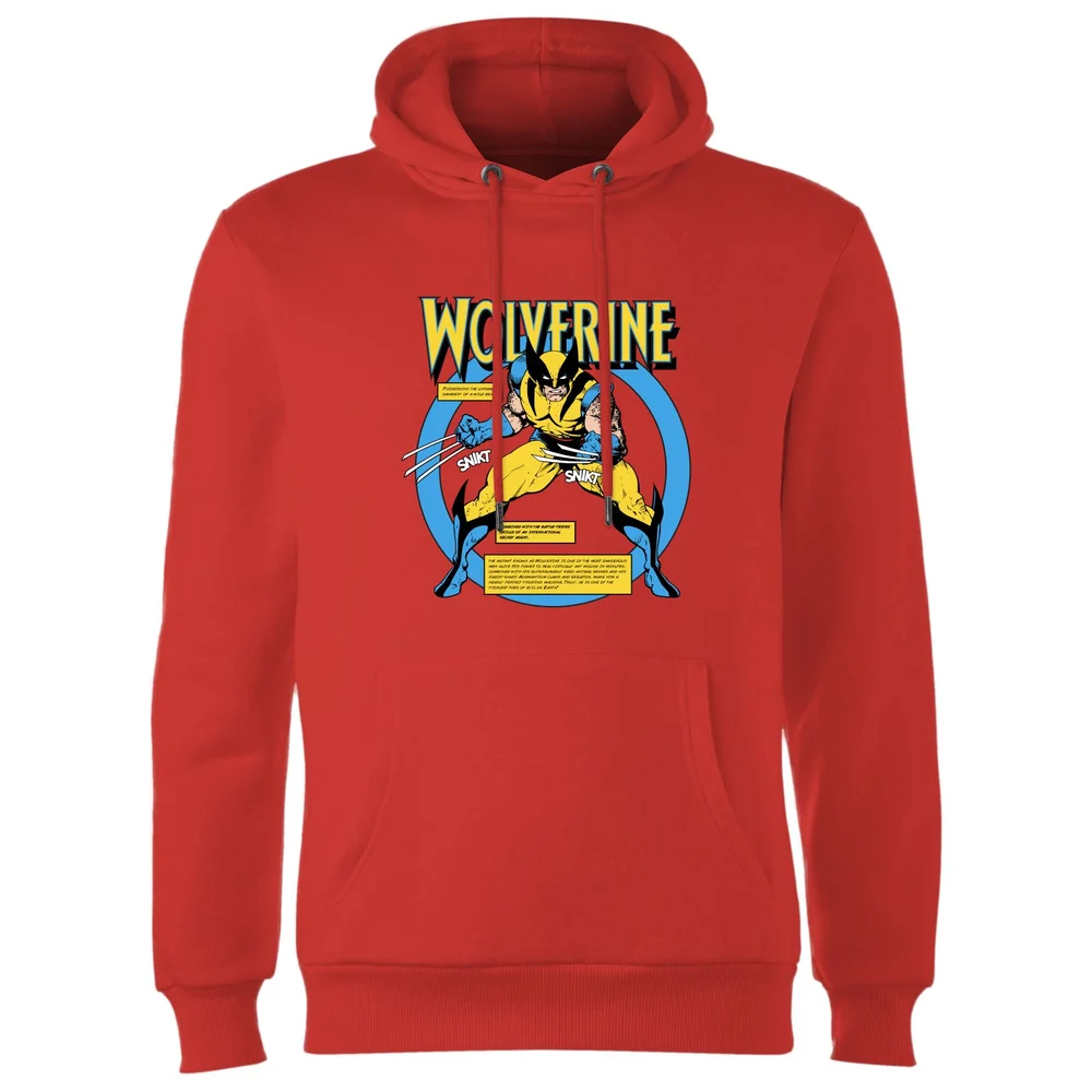 X-Men Wolverine Bio Hoodie - Red - S - Red Image 1