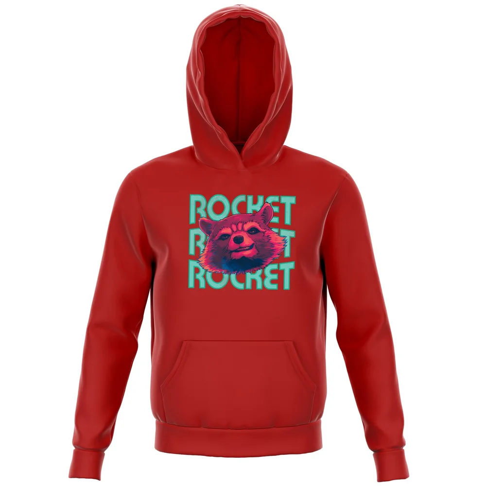 Guardians of the Galaxy Rocket Repeat Kids' Hoodie - Red - 3-4 Years Image 1