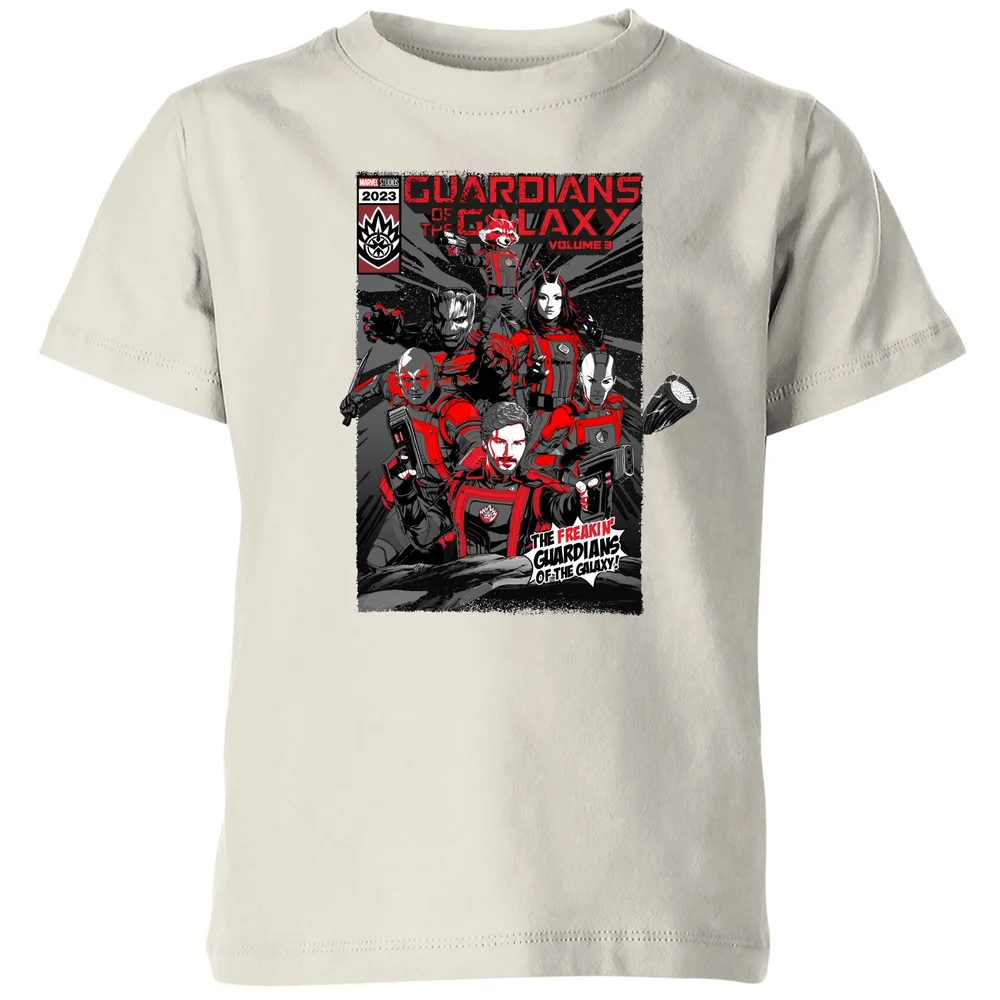 Guardians of the Galaxy The Freakin' Comic Book Cover Kids' T-Shirt - Cream - 3-4 Years Image 1