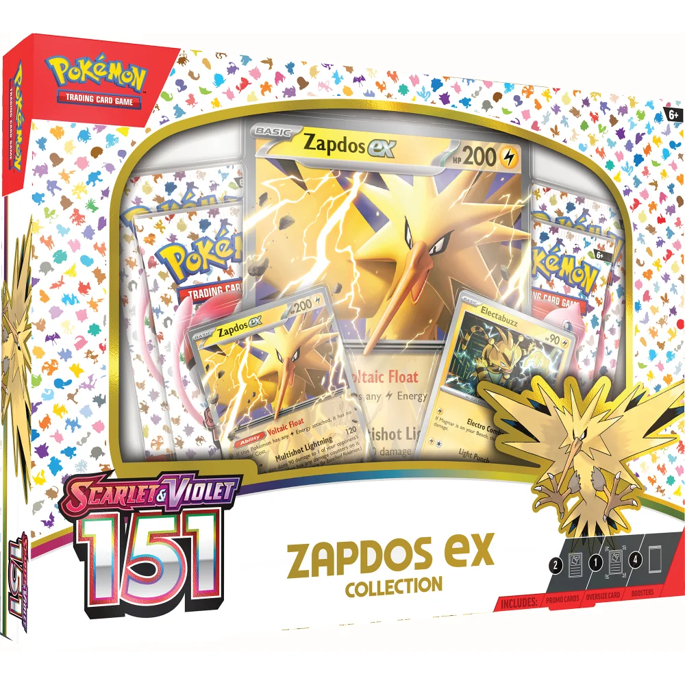 Pokemon TCG: Scarlet & Violet 3.5: 151 – Zapdos ex Collection Image 1