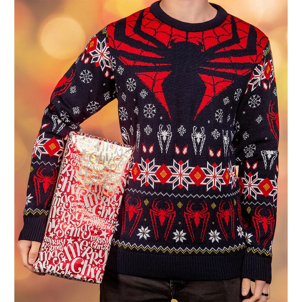 Spiderman Christmas Jumper - XS Image 1