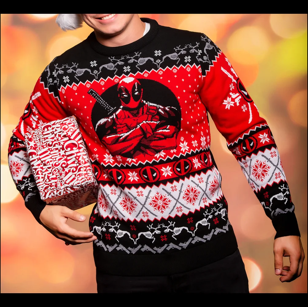 Deadpool Christmas Jumper - S Image 1