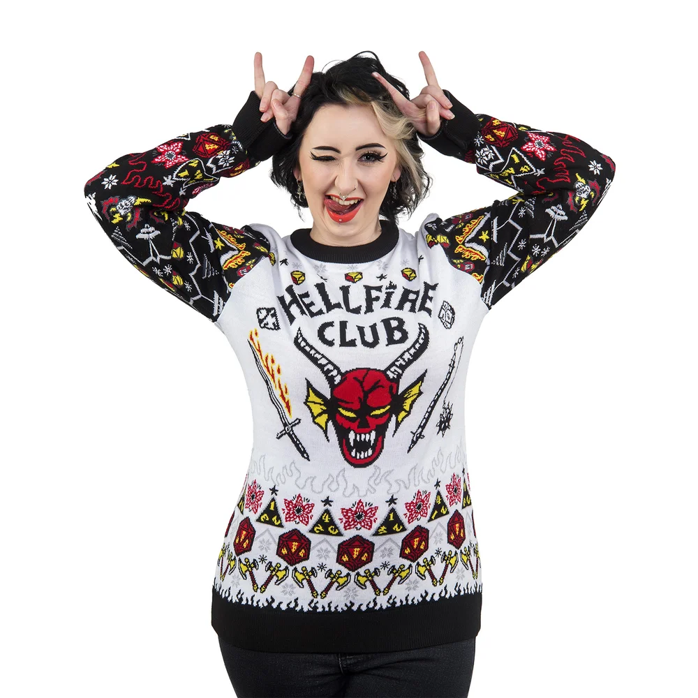 Stranger Things: Hellfire Club Christmas Jumper - XS Image 1