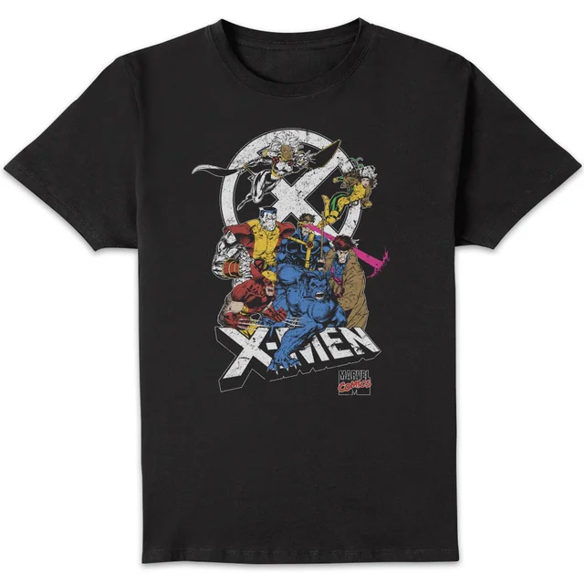 X-Men Super Team Men's T-Shirt - Black