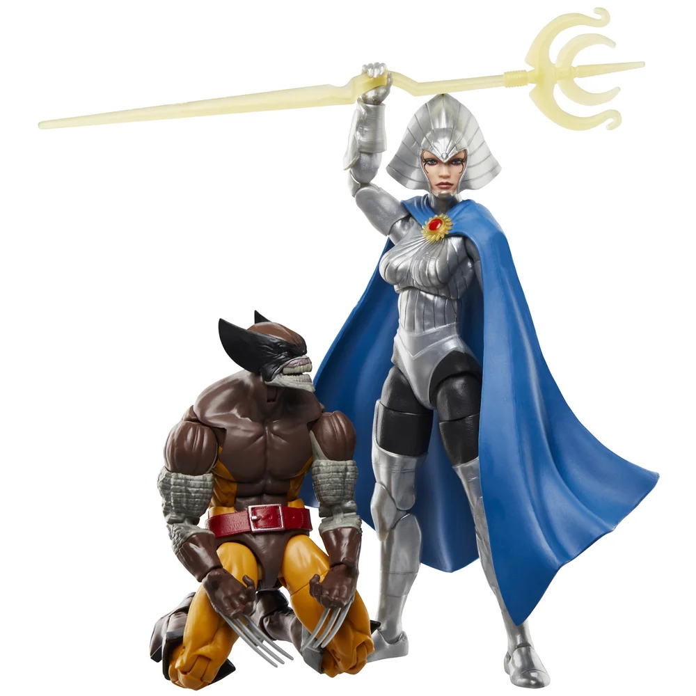 Hasbro Marvel Legends Series Wolverine & Lilandra Neramani, 6" Comics Collectible Action Figures Image 1