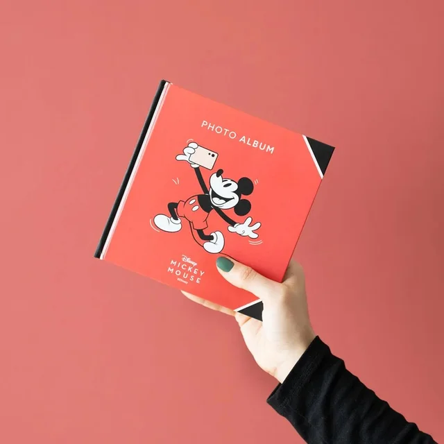 Disney Mickey 100Th Anniversary Photo Album 16X16Cm 24 Self-Adhesive Pages