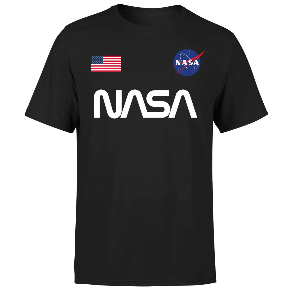 NASA Badge Unisex T-Shirt - Black - XL - Black Image 1