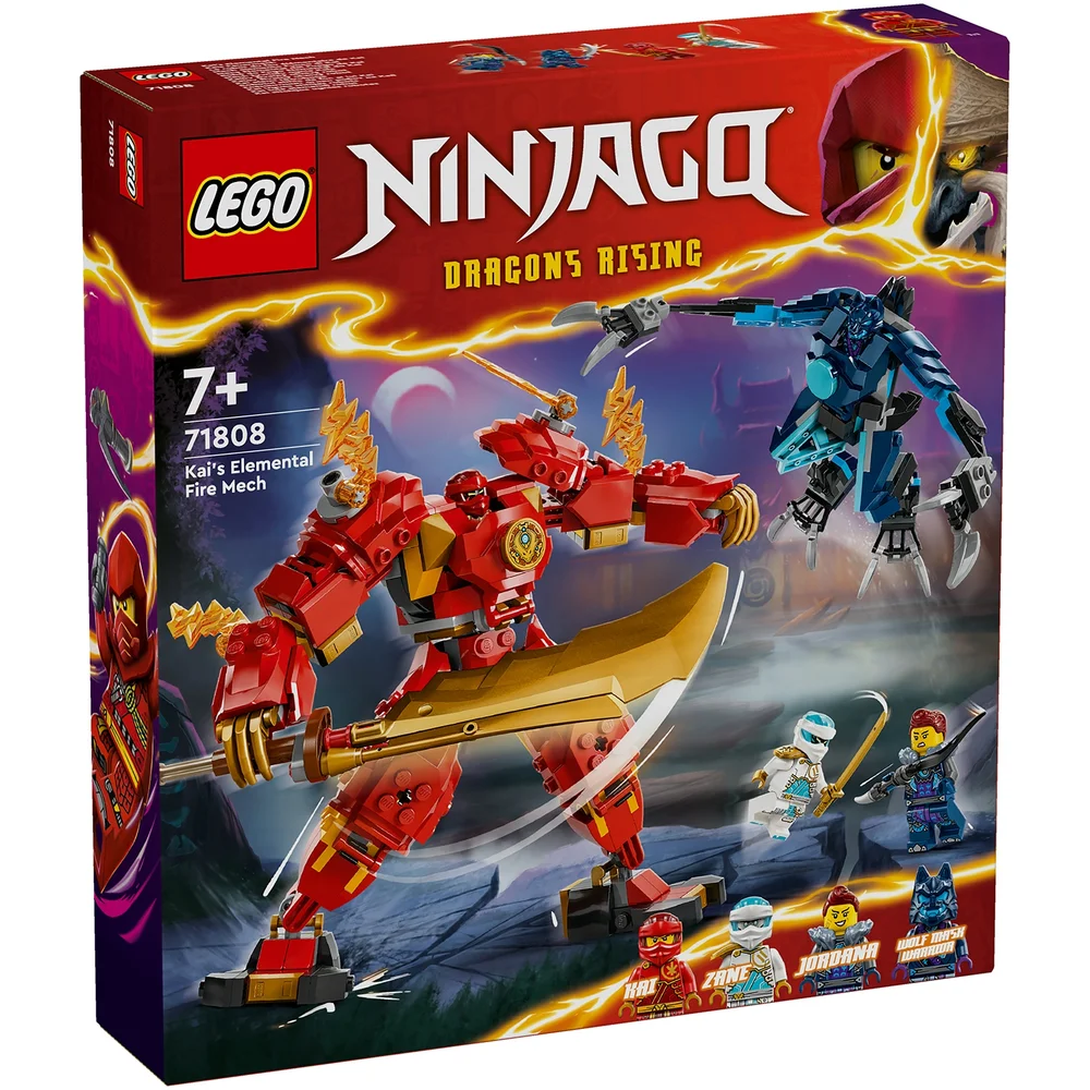 LEGO NINJAGO Kai’s Elemental Fire Mech Ninja Toy Set 71808 Image 1