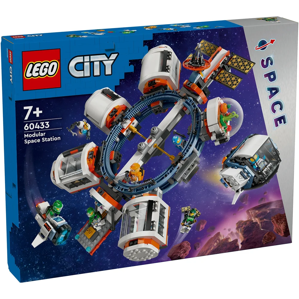 LEGO City Modular Space Station with Space Shuttle Toy 60433 Image 1