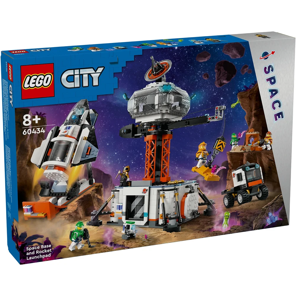 LEGO City Space Base and Rocket Launchpad Toy Playset 60434 Image 1