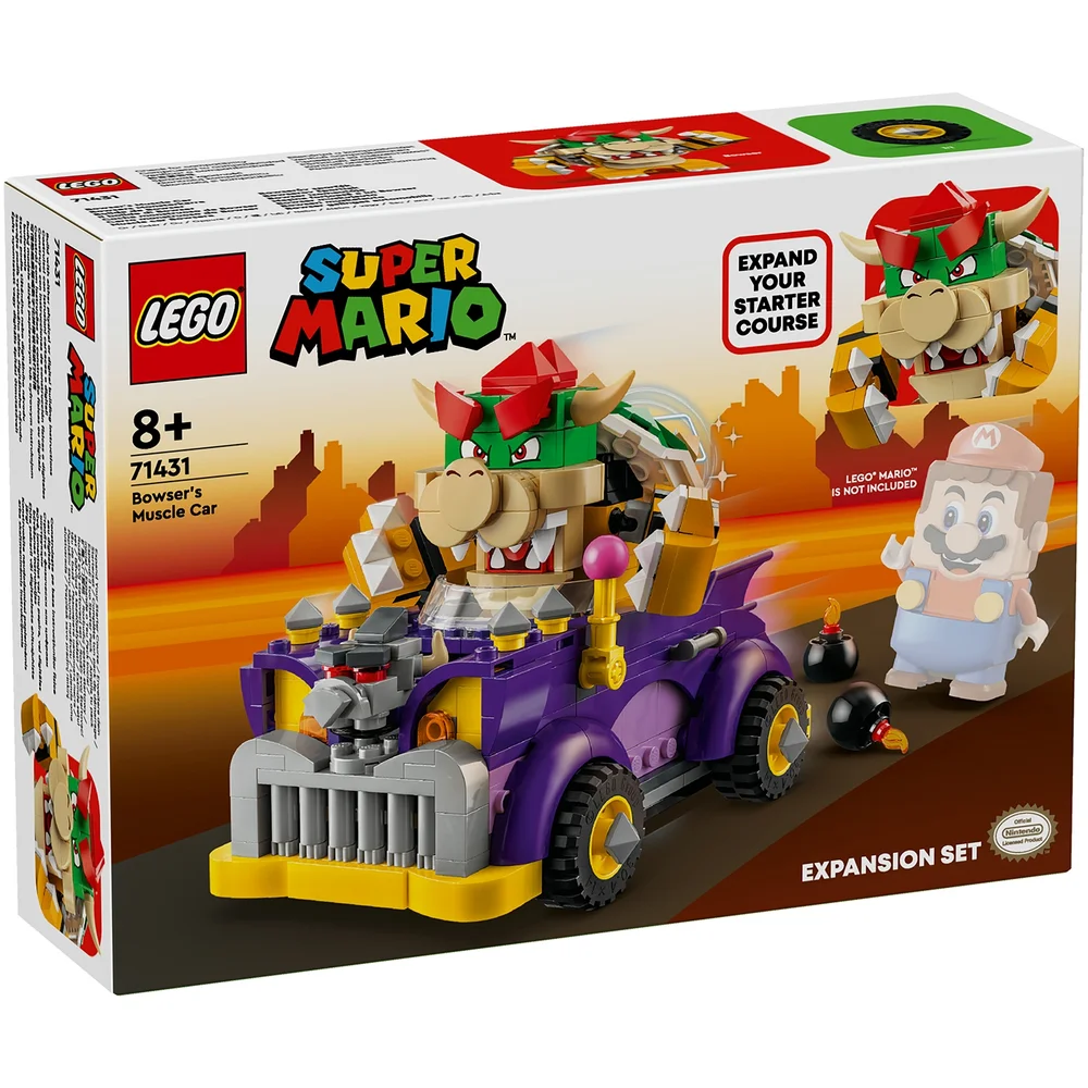LEGO Super Mario Bowser’s Muscle Car Expansion Set Toy 71431 Image 1
