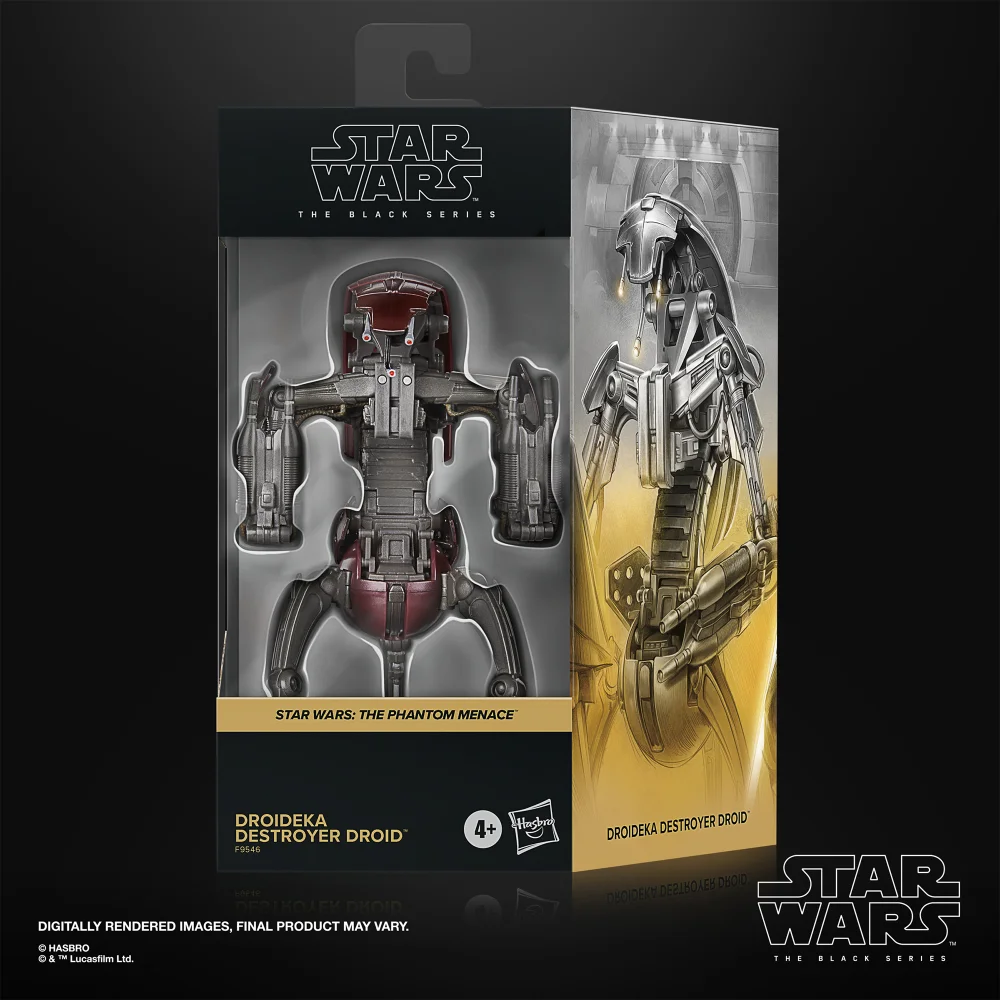 Hasbro Star Wars The Black Series Droideka Destroyer Droid, Star Wars: The Phantom Menace Action Figure (6”) Image 1