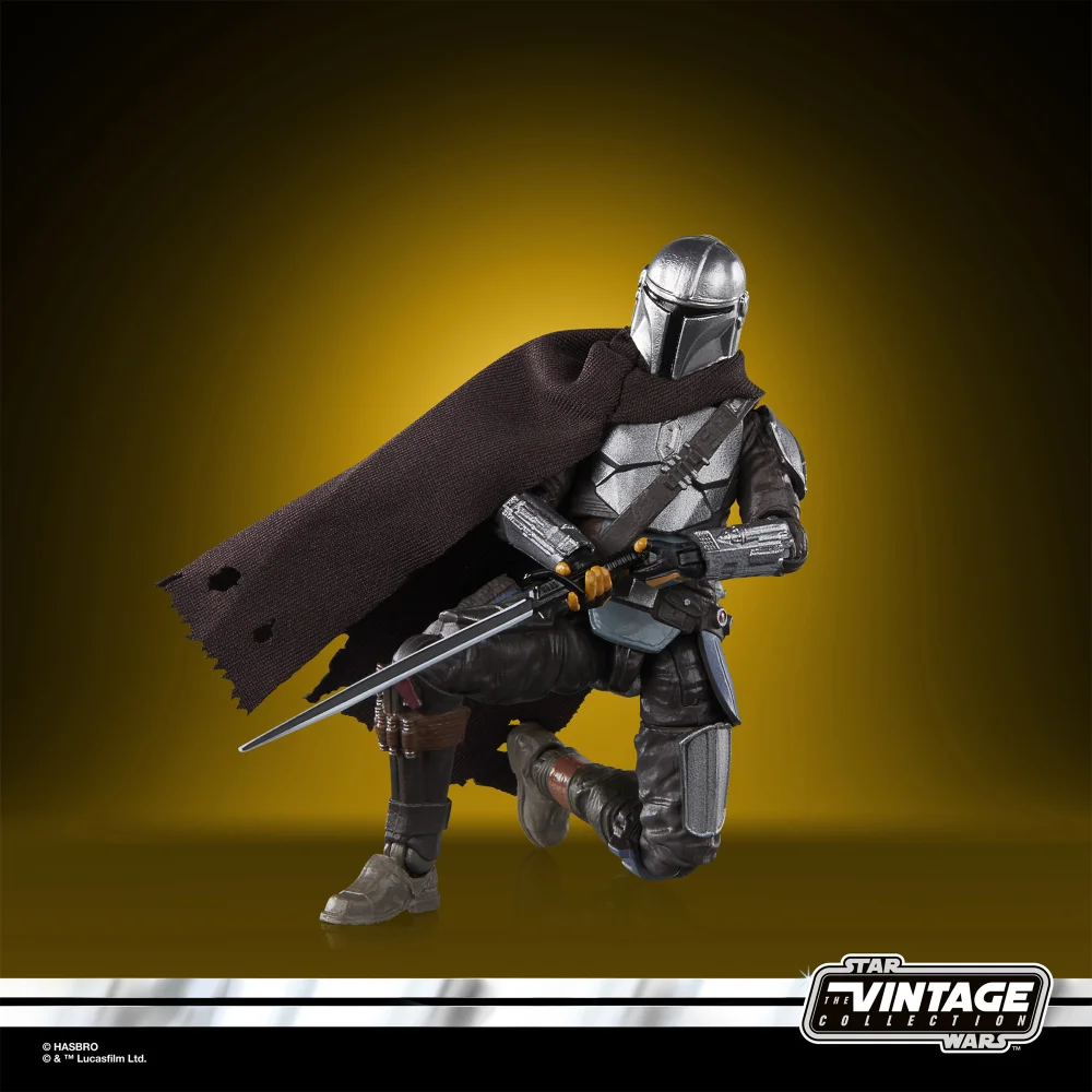 Hasbro Star Wars The Vintage Collection The Mandalorian, The Mandalorian Action Figure (3.75”) Image 1