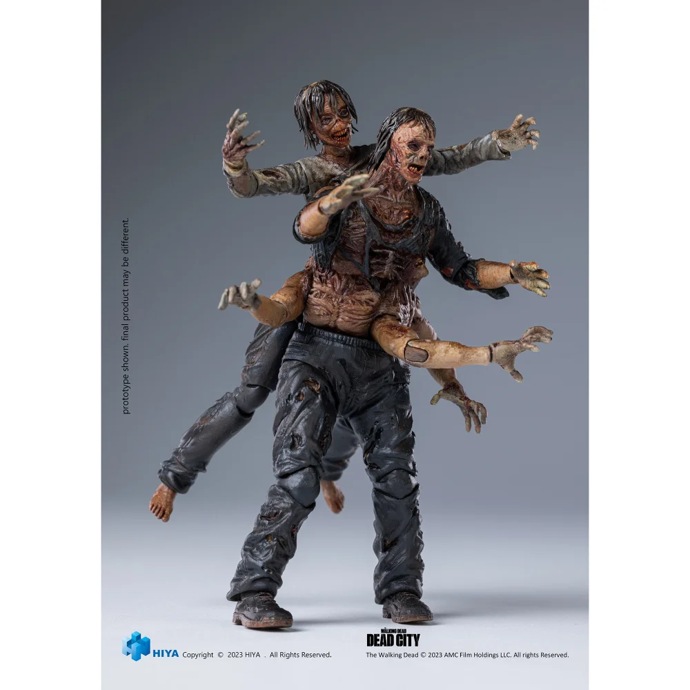 HIYA Toys Walking Dead Dead City Walker King 1:18th Scale Action Figure Image 1