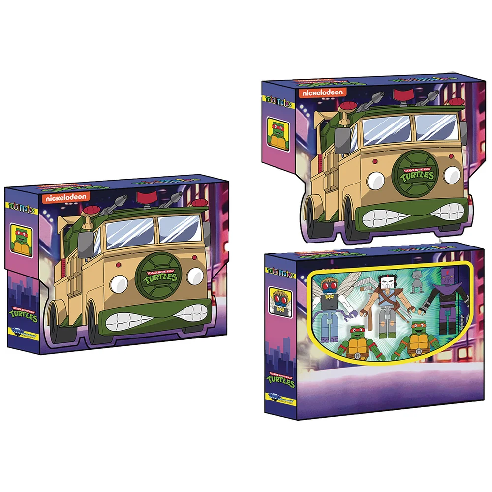 Diamond Select: Teenage Mutant Ninja Turtles Minimates Party Wagon Deluxe Box Set Image 1
