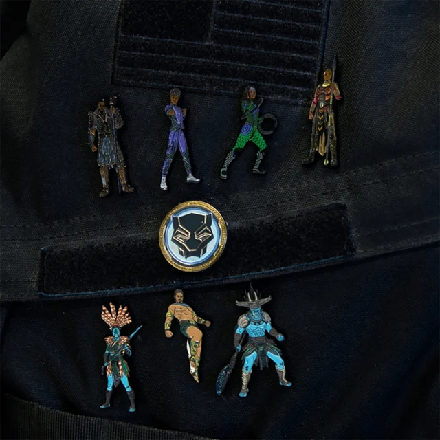 SalesOne Marvel Black Panther Wakanda Forever Characters Pin Set
