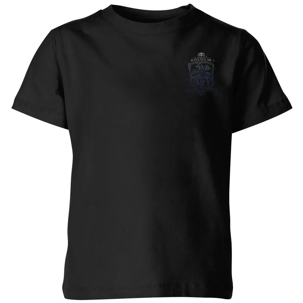Harry Potter Ombré Collection 2022 Ombré Ravenclaw Sigil Kids' T-Shirt - Black - 7-8 Years Image 1