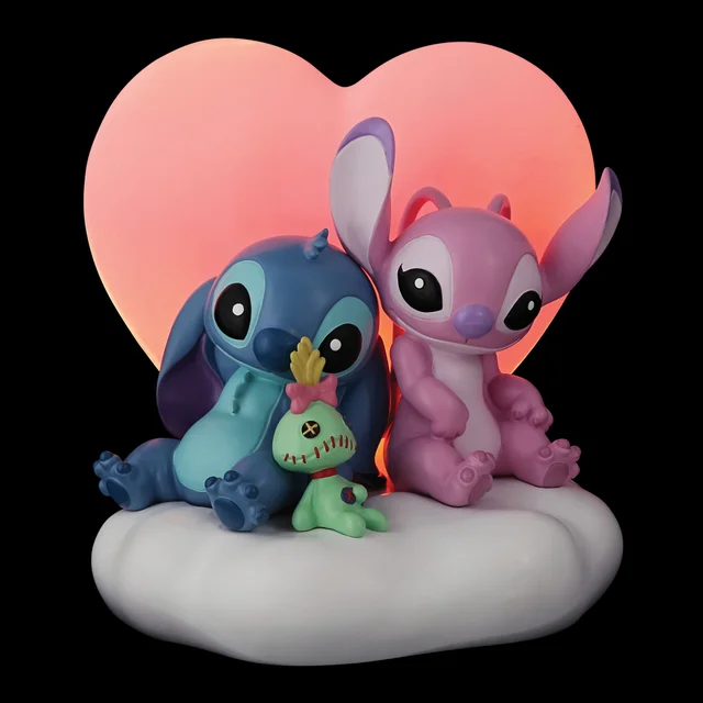 Enesco Disney Light up Stitch & Angel Scene (16cm)