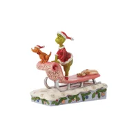 Enesco Grinch & Max on Sleigh Figurine (17cm)