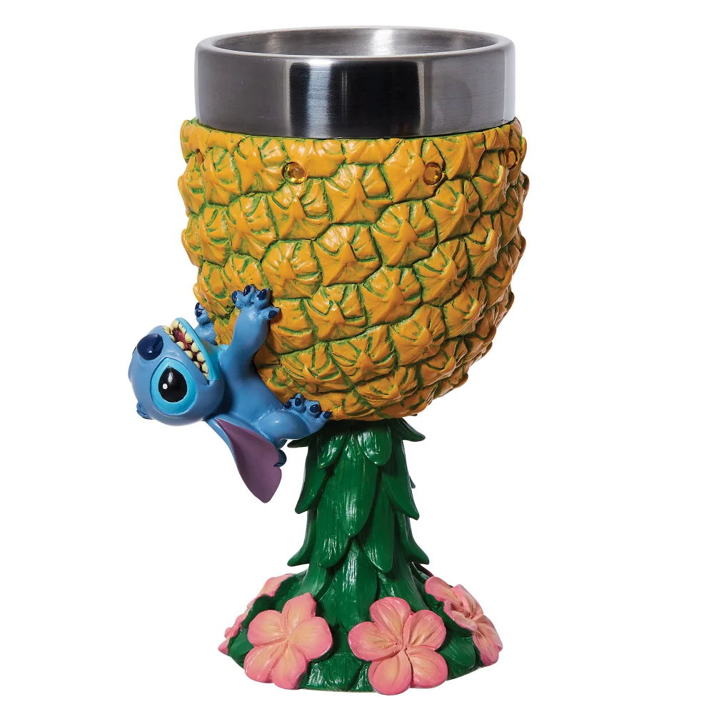 Enesco Disney Showcase Collection Stitch Pineapple Decorative Goblet (18cm) Image 1