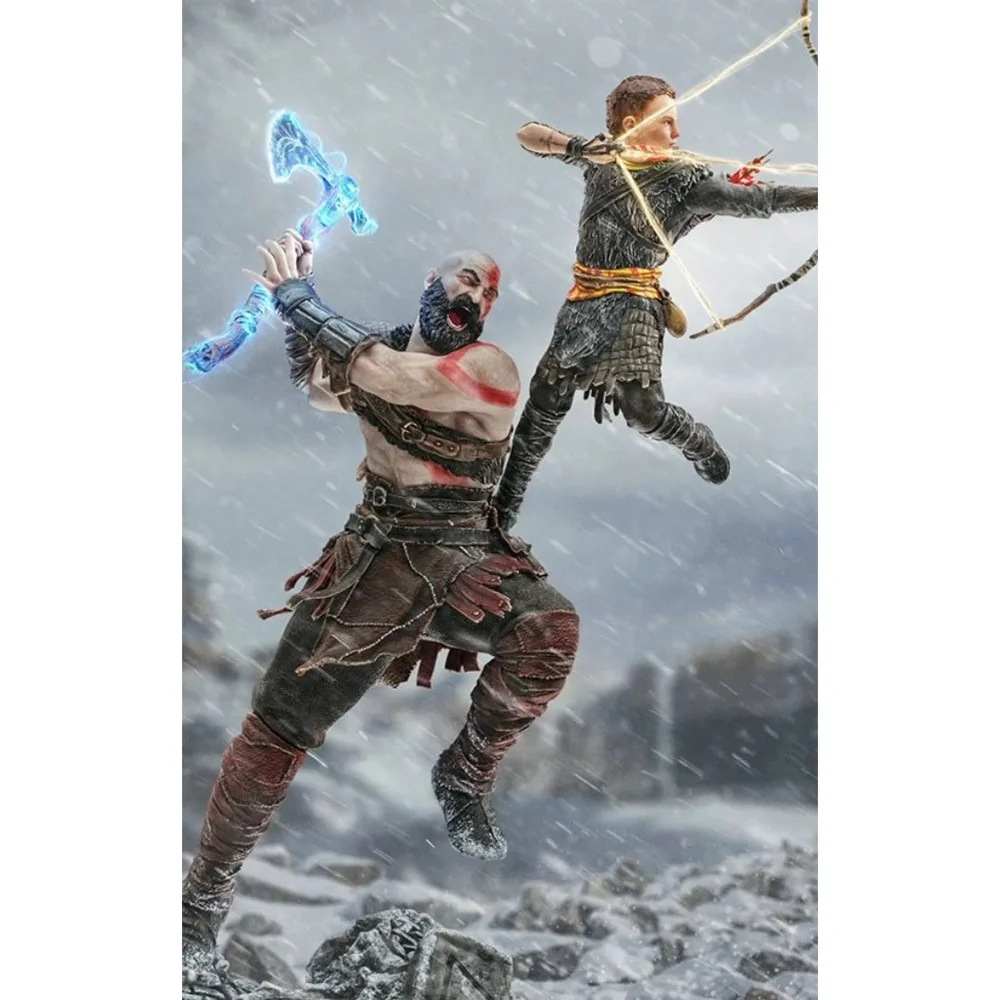 Iron Studios Kratos And Atreus BDS God Of War Art Scale 1/10 Collectible Statue (34cm) Image 1