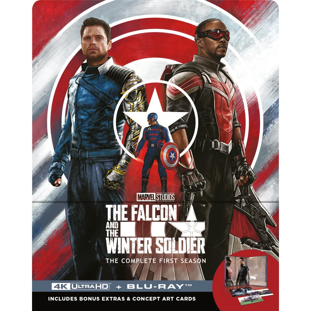 Marvel's The Falcon and The Winter Soldier SteelBook 4K Ultra HD & Blu-ray (Disney+ Original includes ArtCards) Image 1
