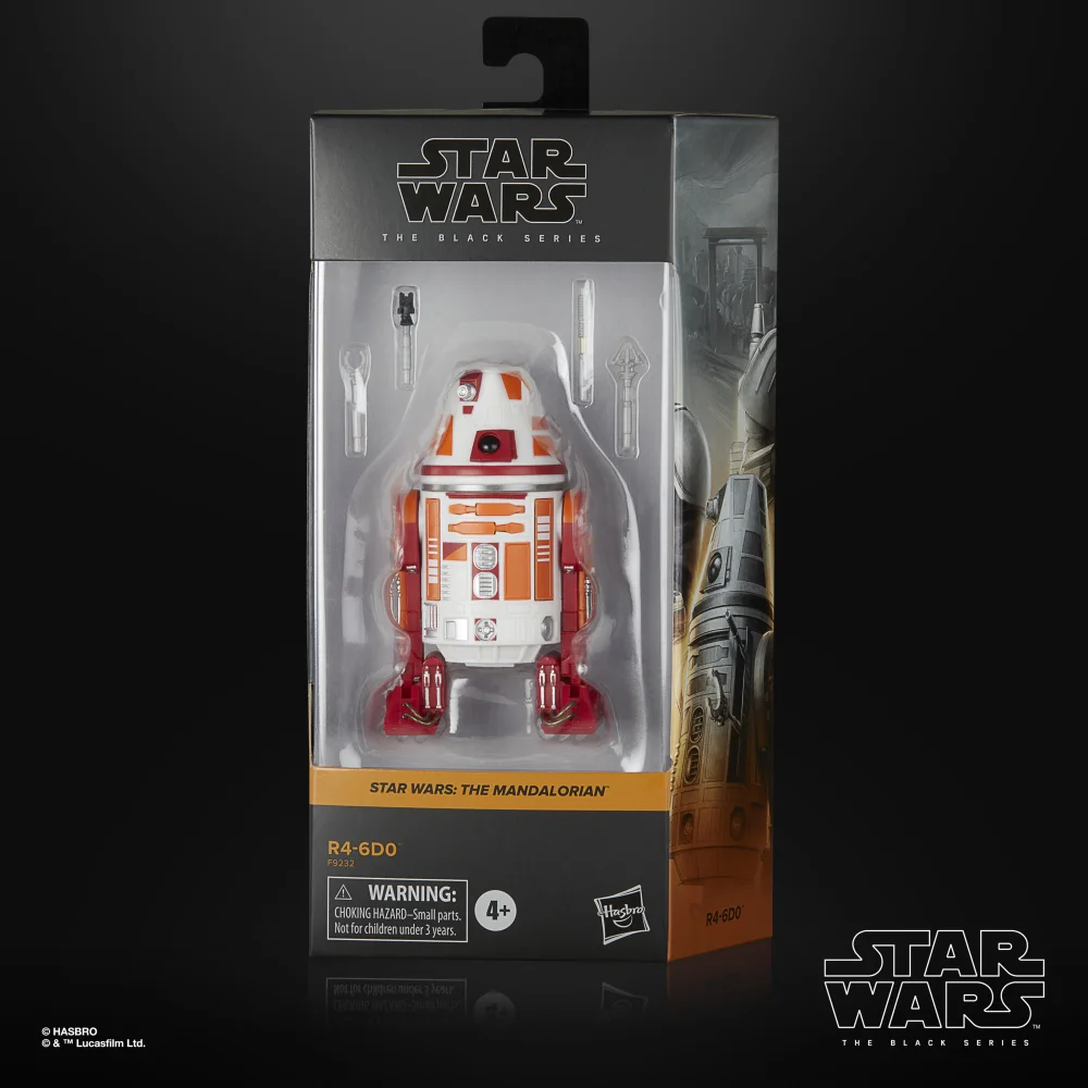 Hasbro Star Wars The Black Series R4-6D0, Star Wars: The Mandalorian Action Figure (6”) Image 1