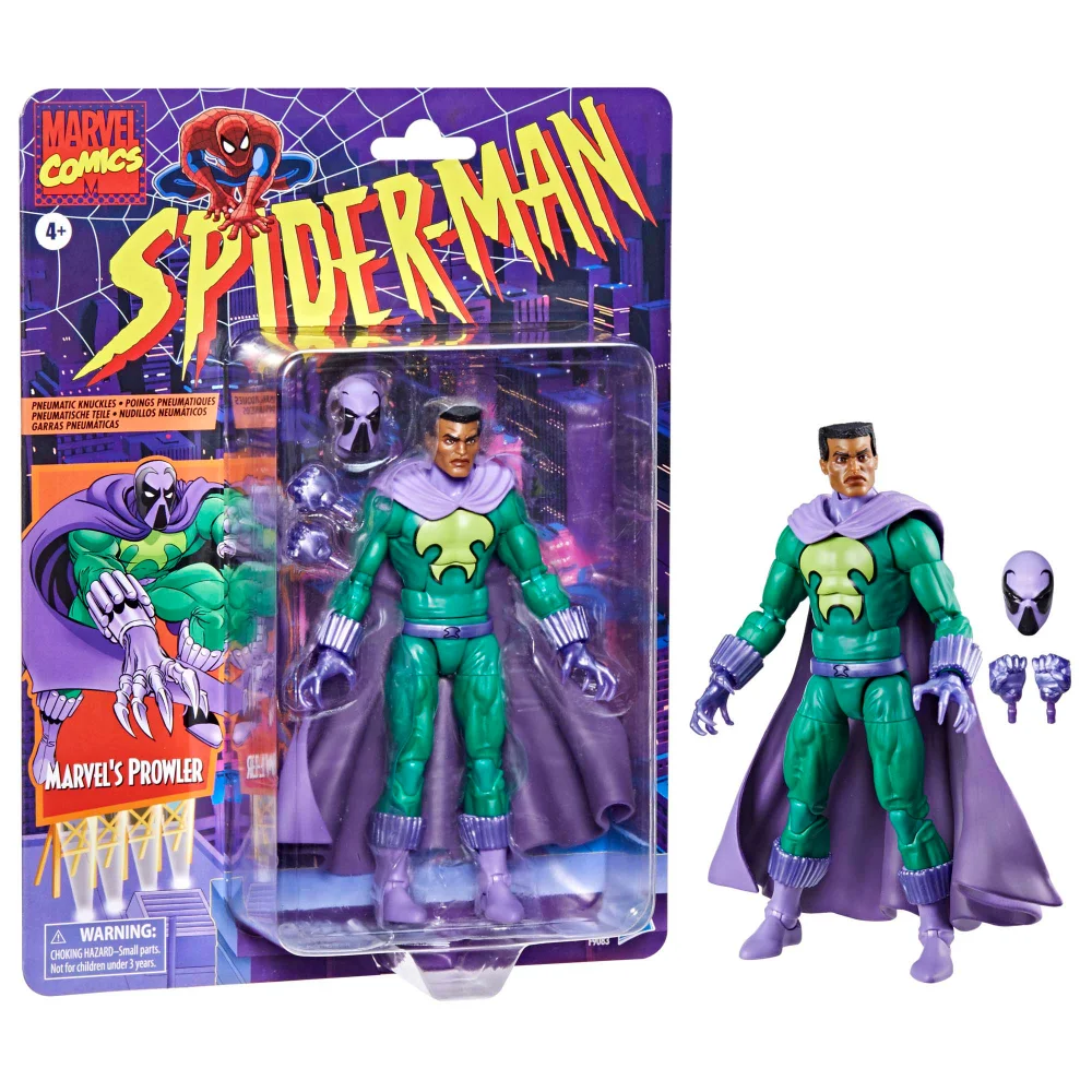 Hasbro Marvel Legends Series Marvel’s Prowler, Spider-Man: The Animated Series Action Figure (6”) Image 1