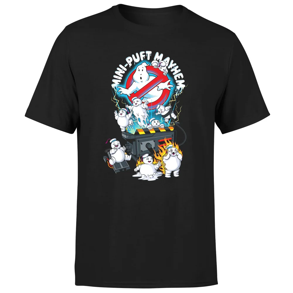 Ghostbusters Mini-Puft Mayhem Men's T-Shirt - Black - 3XL Image 1
